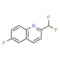 ChemSpider 2D Image | 2-(Difluoromethyl)-6-fluoroquinoline | C10H6F3N