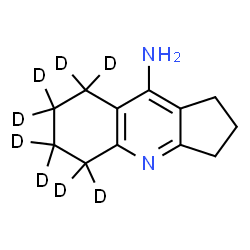 ChemSpider 2D Image | (5,5,6,6,7,7,8,8-~2~H_8_)-2,3,5,6,7,8-Hexahydro-1H-cyclopenta[b]quinolin-9-amine | C12H8D8N2