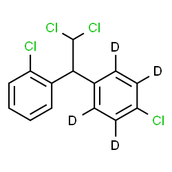 ChemSpider 2D Image | 1-Chloro-2-{2,2-dichloro-1-[4-chloro(~2~H_4_)phenyl]ethyl}benzene | C14H6D4Cl4