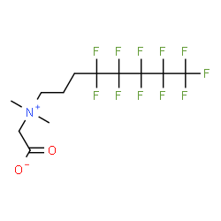 ChemSpider 2D Image | [Dimethyl(4,4,5,5,6,6,7,7,8,8,8-undecafluorooctyl)ammonio]acetate | C12H14F11NO2