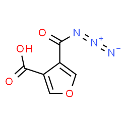ChemSpider 2D Image | 4-(Azidocarbonyl)-3-furoic acid | C6H3N3O4