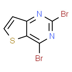 ChemSpider 2D Image | 2,4-Dibromothieno[3,2-d]pyrimidine | C6H2Br2N2S