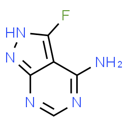 ChemSpider 2D Image | 3-Fluoro-2H-pyrazolo[3,4-d]pyrimidin-4-amine | C5H4FN5
