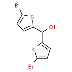 ChemSpider 2D Image | Bis(5-bromo-2-thienyl)methanol | C9H6Br2OS2