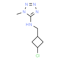 ChemSpider 2D Image | N-[(3-Chlorocyclobutyl)methyl]-1-methyl-1H-tetrazol-5-amine | C7H12ClN5