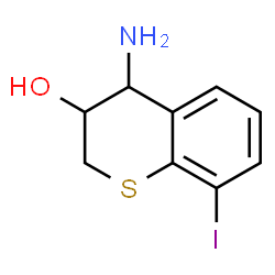 ChemSpider 2D Image | 4-Amino-8-iodo-3-thiochromanol | C9H10INOS