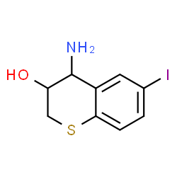ChemSpider 2D Image | 4-Amino-6-iodo-3-thiochromanol | C9H10INOS