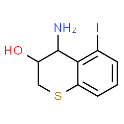 ChemSpider 2D Image | 4-Amino-5-iodo-3-thiochromanol | C9H10INOS
