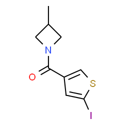 ChemSpider 2D Image | (5-Iodo-3-thienyl)(3-methyl-1-azetidinyl)methanone | C9H10INOS