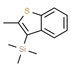 ChemSpider 2D Image | Trimethyl(2-methyl-1-benzothiophen-3-yl)silane | C12H16SSi