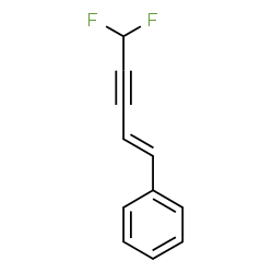 ChemSpider 2D Image | [(1E)-5,5-Difluoro-1-penten-3-yn-1-yl]benzene | C11H8F2