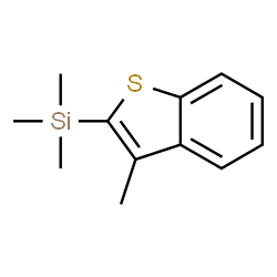 ChemSpider 2D Image | Trimethyl(3-methyl-1-benzothiophen-2-yl)silane | C12H16SSi