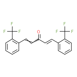 ChemSpider 2D Image | (1E,4E)-1,5-Bis[2-(trifluoromethyl)phenyl]-1,4-pentadien-3-one | C19H12F6O