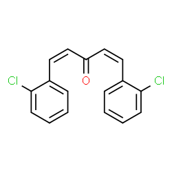 ChemSpider 2D Image | (1Z,4Z)-1,5-Bis(2-chlorophenyl)-1,4-pentadien-3-one | C17H12Cl2O