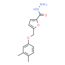 ChemSpider 2D Image | 5-[(3,4-Dimethylphenoxy)methyl]-2-furohydrazide | C14H16N2O3