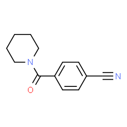 ChemSpider 2D Image | 4-(1-Piperidinylcarbonyl)benzonitrile | C13H14N2O