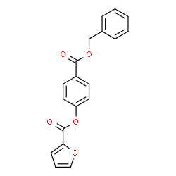 ChemSpider 2D Image | 4-[(Benzyloxy)carbonyl]phenyl 2-furoate | C19H14O5