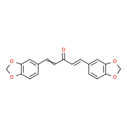 ChemSpider 2D Image | (1E)-1,5-Bis(1,3-benzodioxol-5-yl)-1,4-pentadien-3-one | C19H14O5