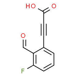 ChemSpider 2D Image | 3-(3-Fluoro-2-formylphenyl)-2-propynoic acid | C10H5FO3