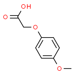 ChemSpider 2D Image | 4-Methoxyphenoxyacetic acid | C9H10O4