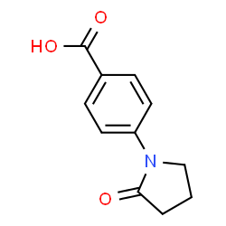 ChemSpider 2D Image | 4-(2-Oxo-1-pyrrolidinyl)benzoic acid | C11H11NO3