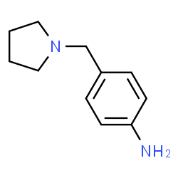 ChemSpider 2D Image | 4-(1-Pyrrolidinylmethyl)aniline | C11H16N2