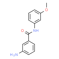 ChemSpider 2D Image | 3-Amino-N-(3-methoxyphenyl)benzamide | C14H14N2O2