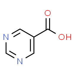 ChemSpider 2D Image | 5-Pyrimidinecarboxylic acid | C5H4N2O2