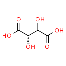 ChemSpider 2D Image | (2S)-2,3-Dihydroxysuccinic acid | C4H6O6