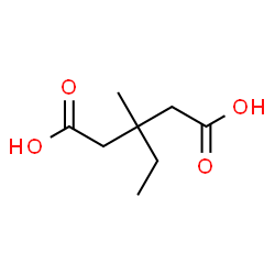 ChemSpider 2D Image | 3-Ethyl-3-methylglutaric Acid | C8H14O4