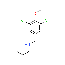 ChemSpider 2D Image | N-(3,5-Dichloro-4-ethoxybenzyl)-2-methyl-1-propanamine | C13H19Cl2NO