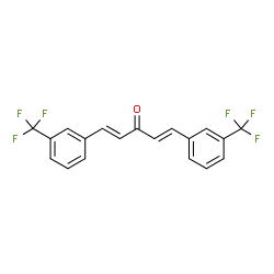 ChemSpider 2D Image | (1E,4E)-1,5-Bis[3-(trifluoromethyl)phenyl]-1,4-pentadien-3-one | C19H12F6O