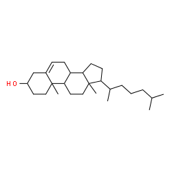 ChemSpider 2D Image | (8xi,9xi,14beta,17xi)-Cholest-5-en-3-ol | C27H46O