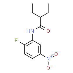 ChemSpider 2D Image | 2-Ethyl-N-(2-fluoro-5-nitrophenyl)butanamide | C12H15FN2O3