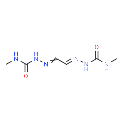 ChemSpider 2D Image | N-Methyl-2-{(2E)-2-[(methylcarbamoyl)hydrazono]ethylidene}hydrazinecarboxamide | C6H12N6O2