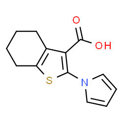ChemSpider 2D Image | 2-(pyrrol-1-yl)-4,5,6,7-tetrahydro-1-benzothiophene-3-carboxylic acid | C13H13NO2S