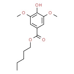 ChemSpider 2D Image | Pentyl 4-hydroxy-3,5-dimethoxybenzoate | C14H20O5