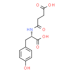 ChemSpider 2D Image | N-Succinyl-L-tyrosine | C13H15NO6