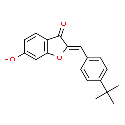 ChemSpider 2D Image | (2Z)-2-(4-tert-butylbenzylidene)-6-hydroxy-1-benzofuran-3(2H)-one | C19H18O3
