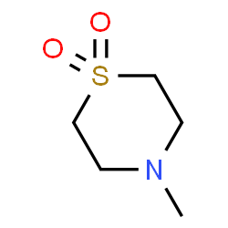 ChemSpider 2D Image | 4-METHYLTHIOMORPHOLINE 1,1-DIOXIDE | C5H11NO2S