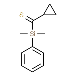ChemSpider 2D Image | Cyclopropyl[dimethyl(phenyl)silyl]methanethione | C12H16SSi