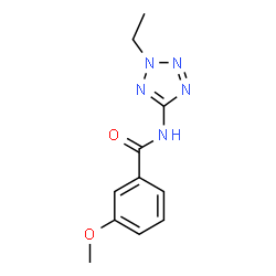 ChemSpider 2D Image | N-(2-Ethyl-2H-tetrazol-5-yl)-3-methoxybenzamide | C11H13N5O2