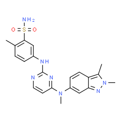 ChemSpider 2D Image | Pazopanib | C21H23N7O2S