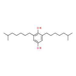 ChemSpider 2D Image | 2,6-Bis(6-methylheptyl)-1,4-benzenediol | C22H38O2