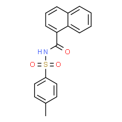 ChemSpider 2D Image | N-[(4-Methylphenyl)sulfonyl]-1-naphthamide | C18H15NO3S