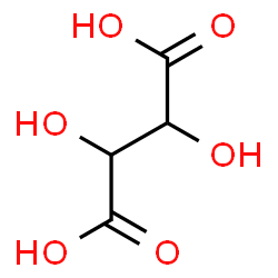 ChemSpider 2D Image | (.+/-.)-Tartaric acid | C4H6O6