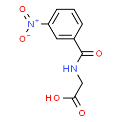 ChemSpider 2D Image | N-(3-Nitrobenzoyl)glycine | C9H8N2O5