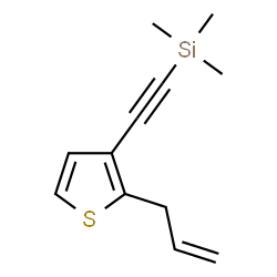 ChemSpider 2D Image | [(2-Allyl-3-thienyl)ethynyl](trimethyl)silane | C12H16SSi