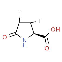 ChemSpider 2D Image | 5-Oxo-L-(3,4-~3~H_2_)proline | C5H5T2NO3