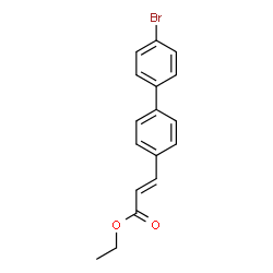 ChemSpider 2D Image | Ethyl (2E)-3-(4'-bromo-4-biphenylyl)acrylate | C17H15BrO2